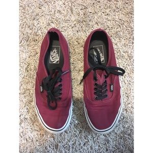 Maroon vans